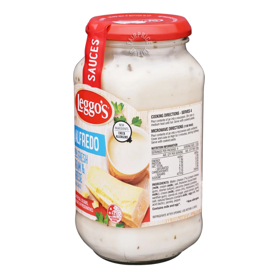 Alfredo with Fresh Cream & Onion Pasta Sauce 2