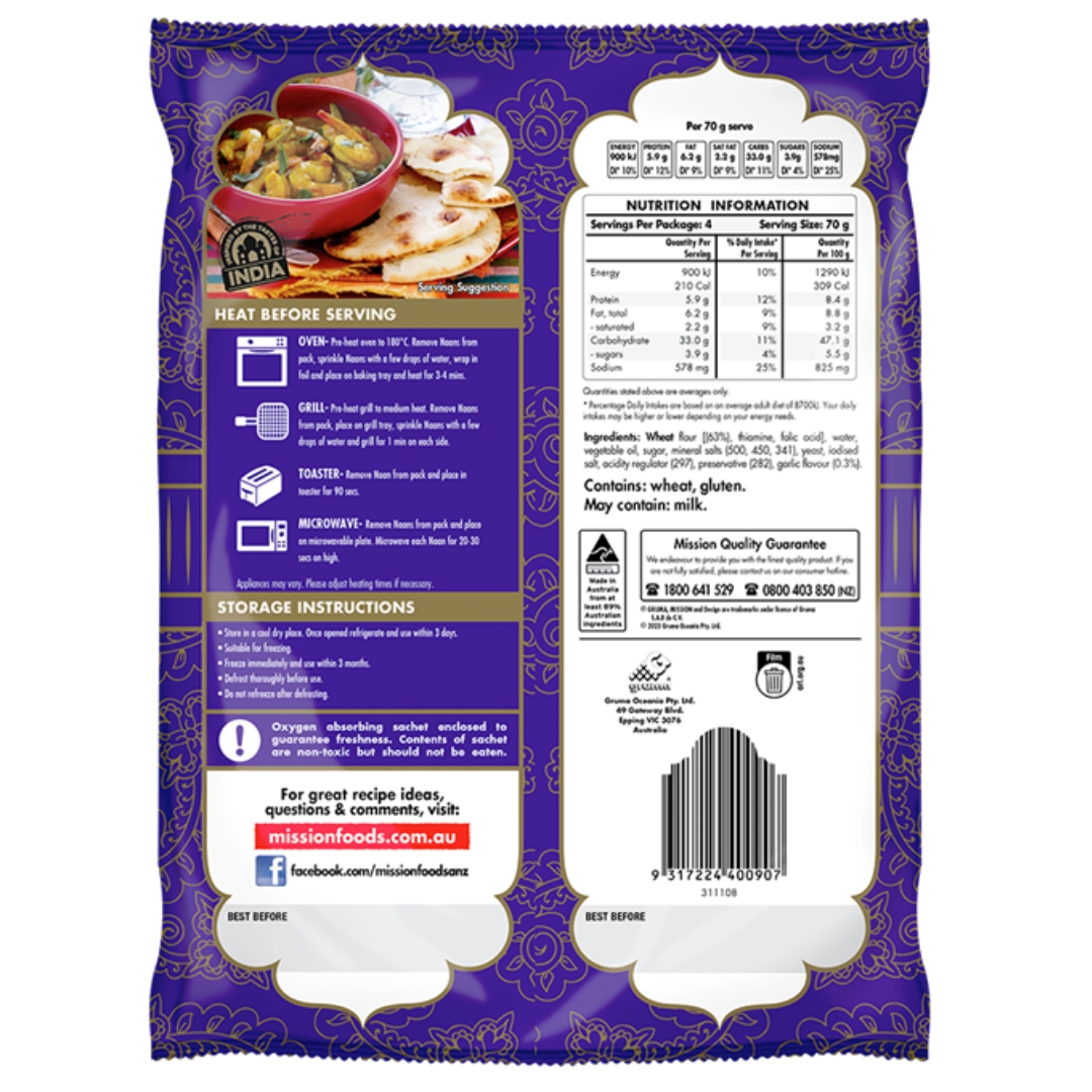 Naan Bread Garlic 2