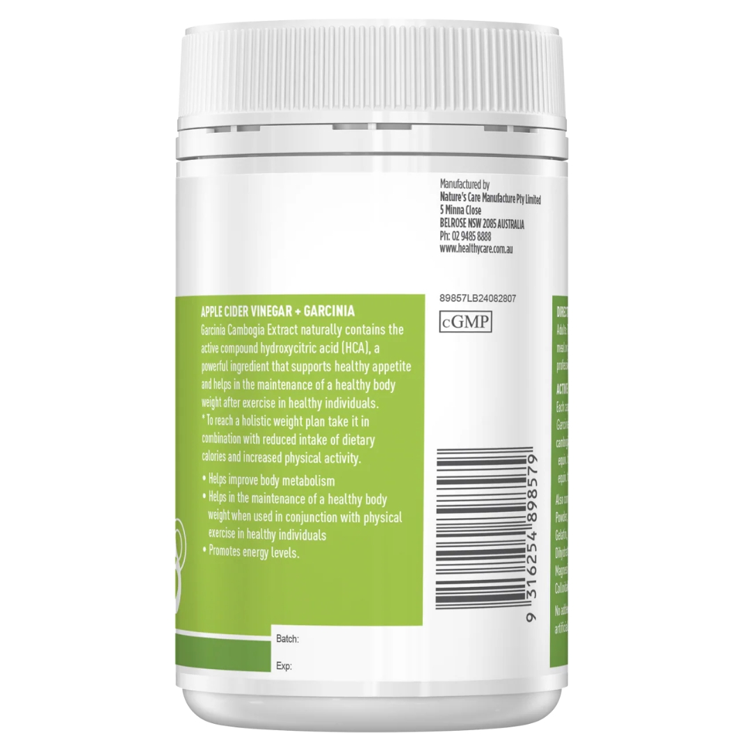 Apple Cider Vinegar + Garcinia 2