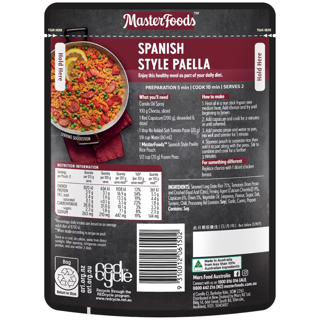 One Pan Rice Spanish Style Paella - Masterfoods 2