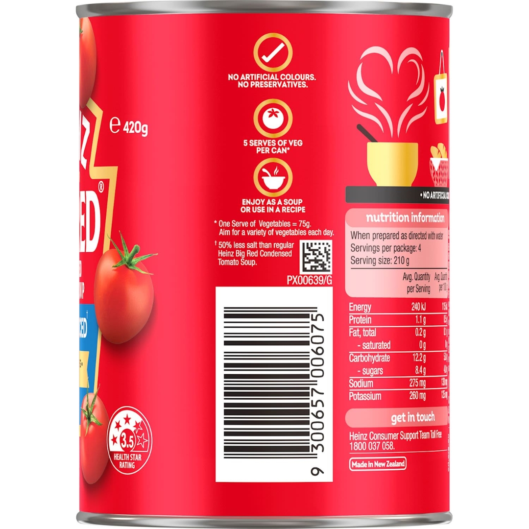 Big Red Condensed Tomato Soup Salt Reduced 2