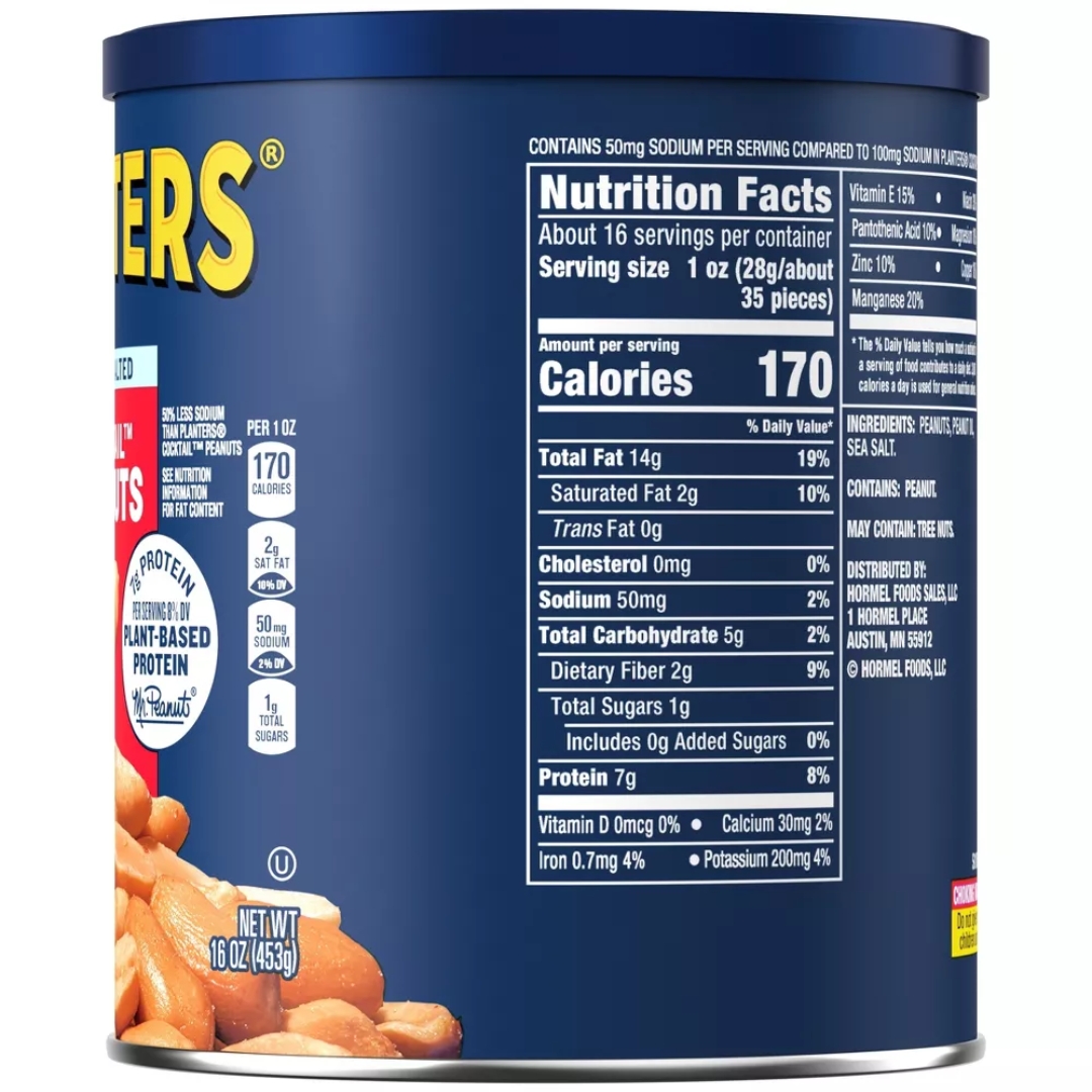 Lightly Salted Cocktail Peanuts - Planters 2