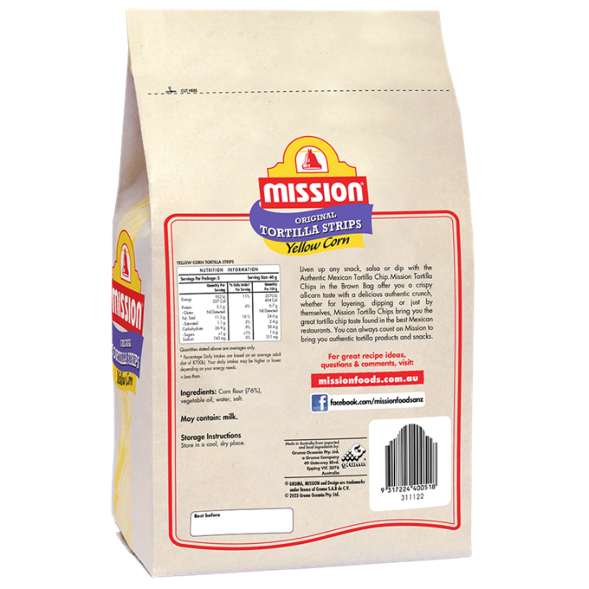 Gluten Free Yellow Corn Original Tortilla Strips 2